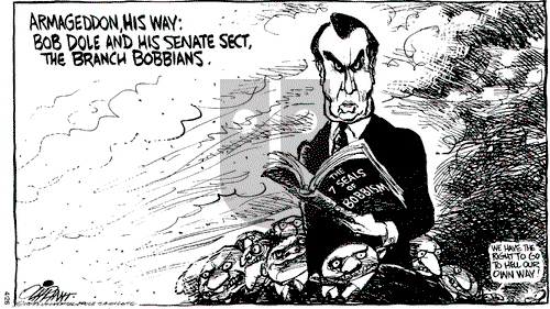 Pat Oliphant on Monday April 26, 1993 Comic Strip