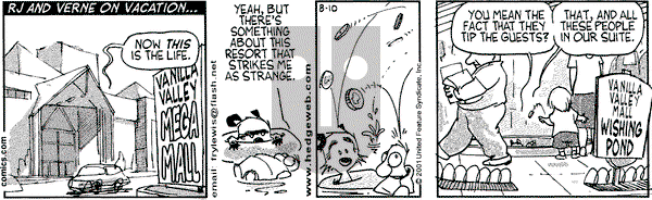 Over the Hedge on Friday August 10, 2001 Comic Strip