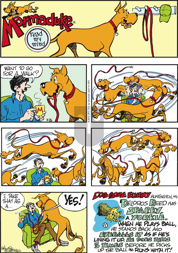 Marmaduke on Sunday May 26, 2013 Comic Strip
