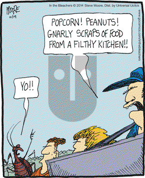 In the Bleachers on Wednesday November 19, 2014 Comic Strip