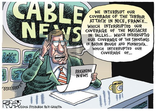 Rob Rogers on Sunday July 17, 2016 Comic Strip