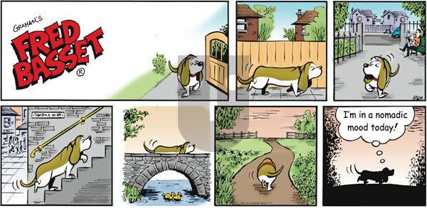 Fred Basset on Sunday July 17, 2011 Comic Strip