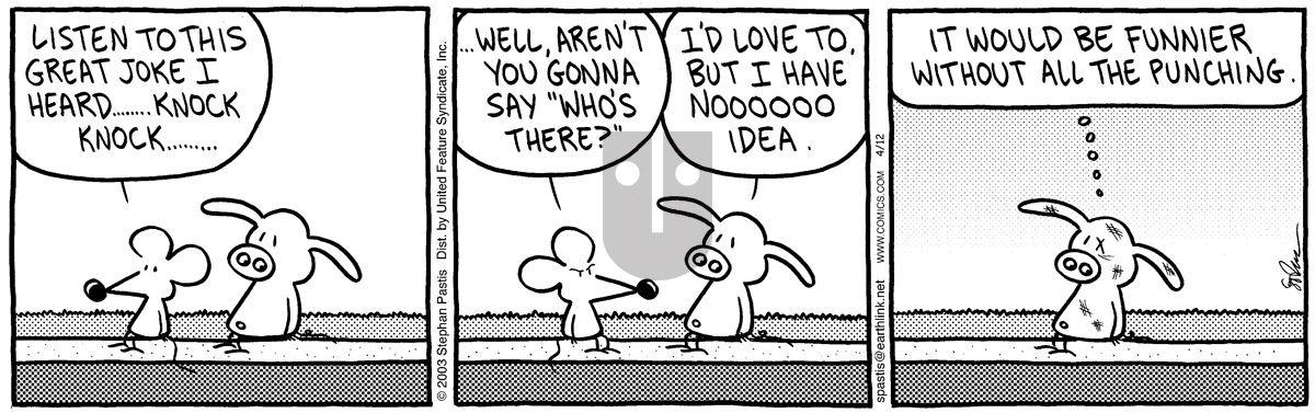 Pearls Before Swine - Saturday April 12, 2003 Comic Strip