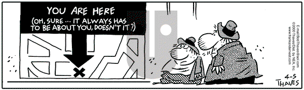 Frank and Ernest on Wednesday April 5, 2000 Comic Strip