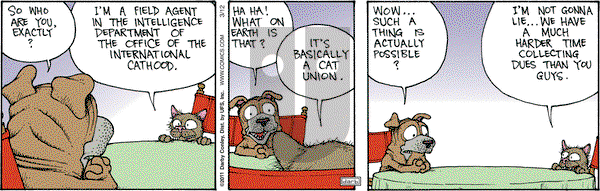 Get Fuzzy on Saturday March 12, 2011 Comic Strip
