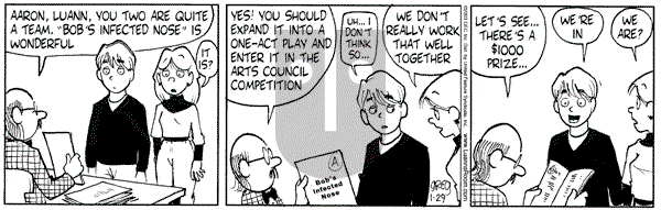 Luann on Wednesday January 29, 2003 Comic Strip