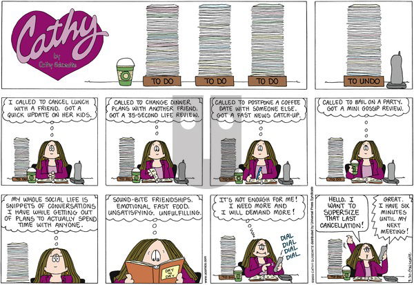 Cathy Classics on Sunday March 30, 2025 Comic Strip