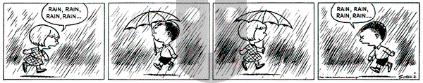 Peanuts on Thursday October 5, 1950 Comic Strip