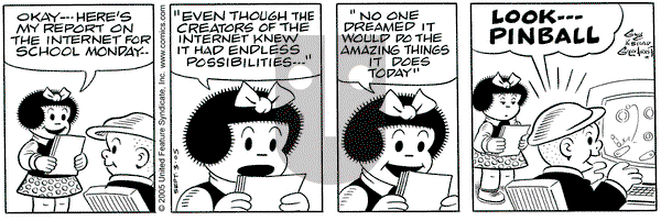 Nancy on Saturday September 3, 2005 Comic Strip