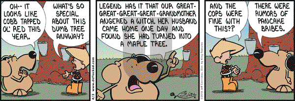 DeFlocked on Tuesday April 3, 2018 Comic Strip