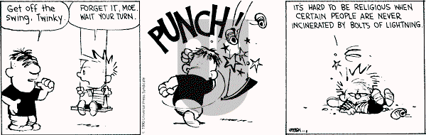 Calvin and Hobbes - Thursday November 8, 1990 Comic Strip