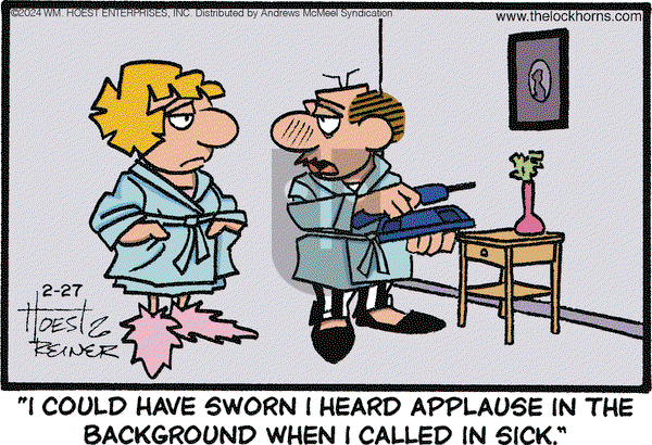 The Lockhorns - Tuesday February 27, 2024 Comic Strip
