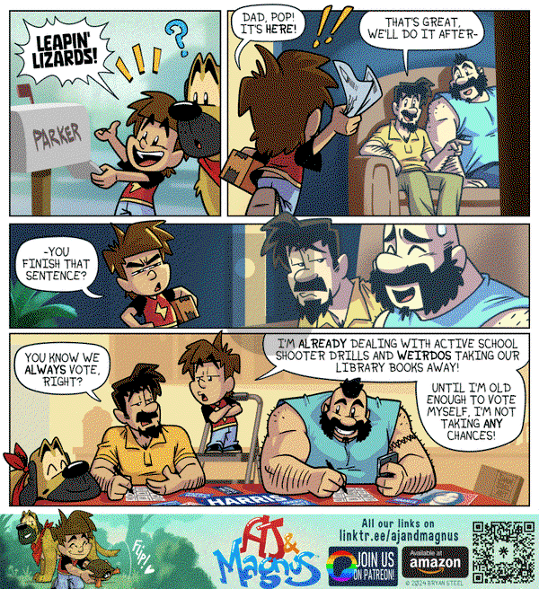 AJ and Magnus on Friday October 25, 2024 Comic Strip