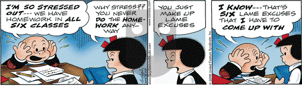 Nancy on Friday April 3, 2009 Comic Strip