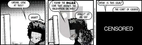 The Boondocks on Thursday October 2, 2008 Comic Strip