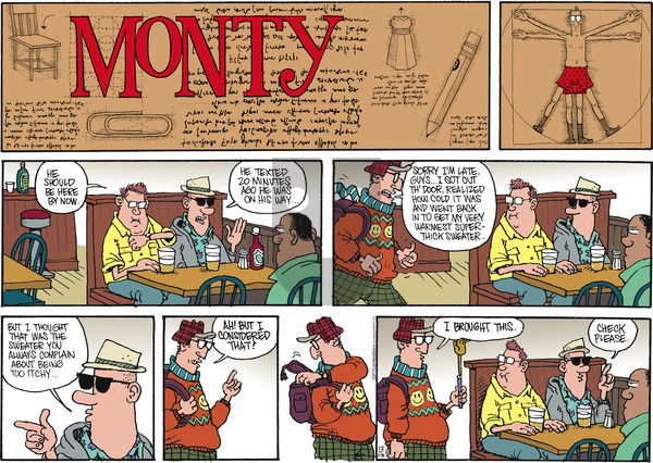 Monty on Sunday December 13, 2015 Comic Strip