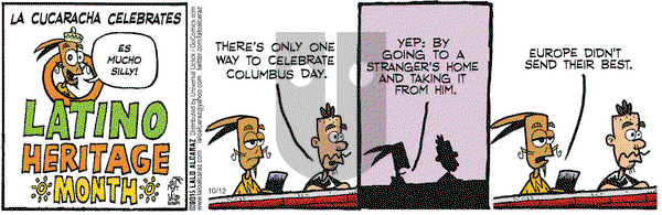 La Cucaracha on Monday October 12, 2015 Comic Strip
