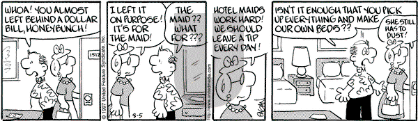 Drabble on Tuesday August 5, 1997 Comic Strip