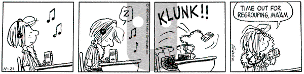 Peanuts on Monday November 21, 1983 Comic Strip