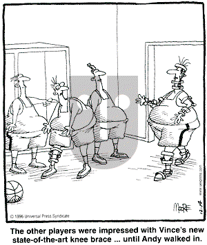 In the Bleachers - Saturday December 14, 1996 Comic Strip