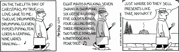 The Born Loser on Friday December 14, 2007 Comic Strip