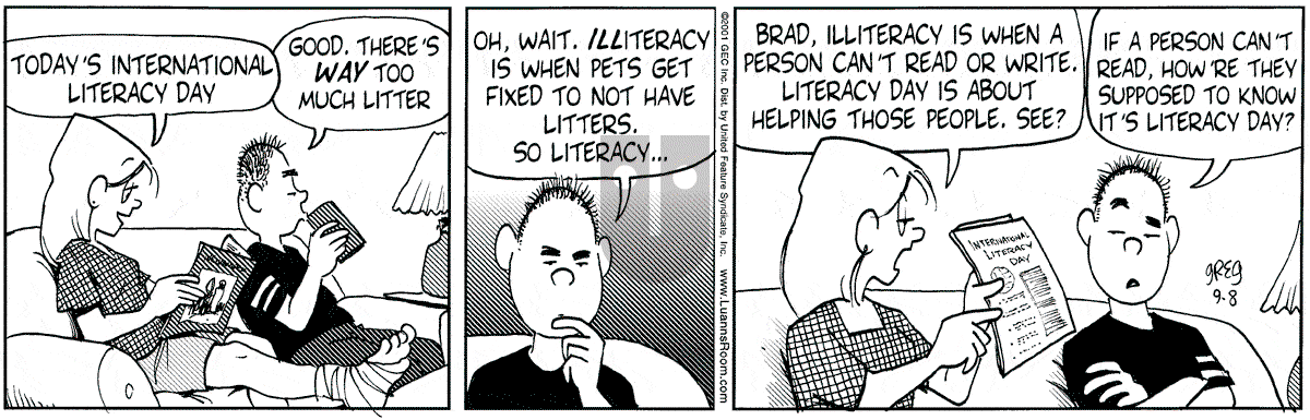 Luann - Saturday September 8, 2001 Comic Strip