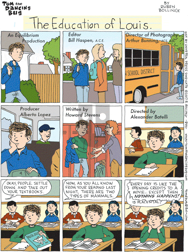 Tom the Dancing Bug on Saturday March 31, 2007 Comic Strip
