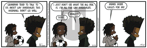 The Boondocks on Saturday March 13, 2004 Comic Strip