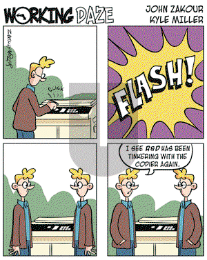 Working Daze on Wednesday May 4, 2005 Comic Strip