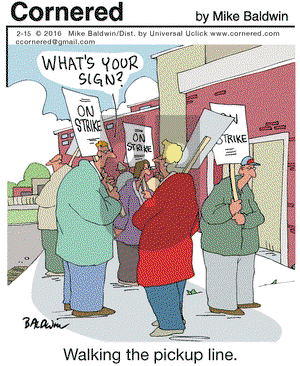 Cornered on Monday February 15, 2016 Comic Strip