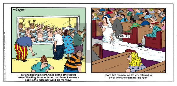 Close to Home on Sunday July 14, 1996 Comic Strip