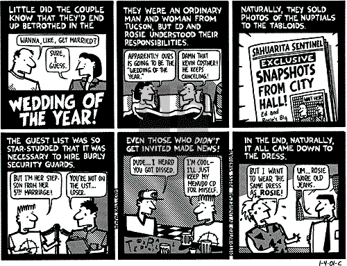 Ted Rall on Monday January 8, 2001 Comic Strip