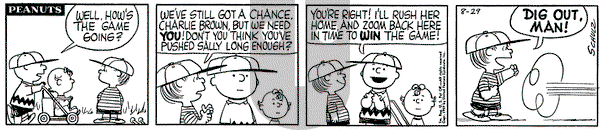 Peanuts on Saturday August 29, 1959 Comic Strip