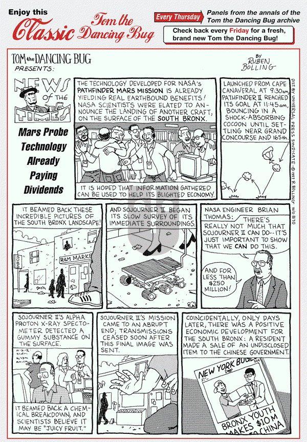 Tom the Dancing Bug on Thursday November 28, 2013 Comic Strip