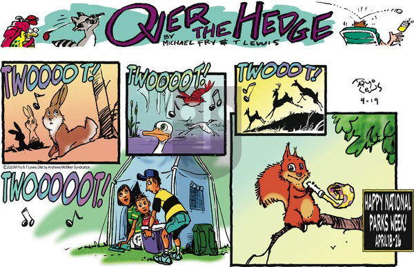 Over the Hedge on Sunday April 19, 2020 Comic Strip