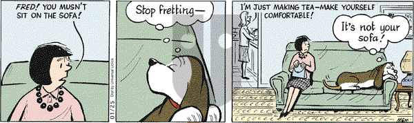 Fred Basset on Wednesday January 25, 2012 Comic Strip