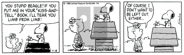 Peanuts on Friday July 8, 1988 Comic Strip