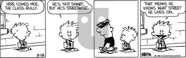 Calvin and Hobbes on Wednesday March 19, 1986 Comic Strip