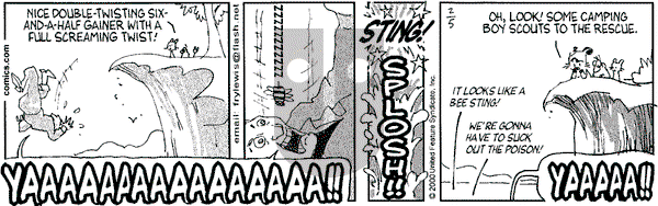 Over the Hedge on Saturday February 5, 2000 Comic Strip