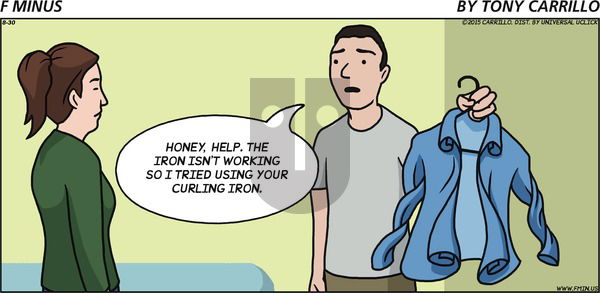 F Minus on Sunday August 30, 2015 Comic Strip