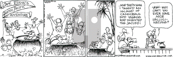 Non Sequitur on Saturday January 19, 2002 Comic Strip