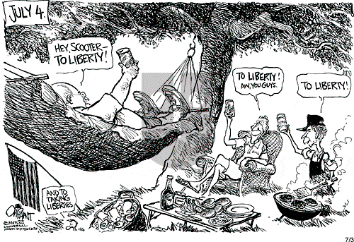 Pat Oliphant on Wednesday July 4, 2007 Comic Strip