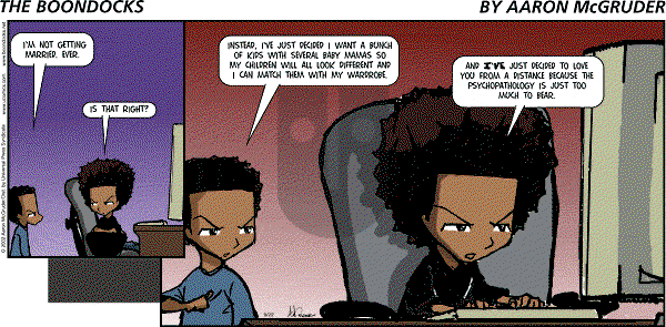 The Boondocks - Sunday September 22, 2002 Comic Strip