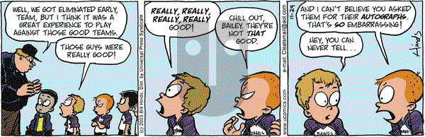 Cleats on Saturday November 29, 2003 Comic Strip