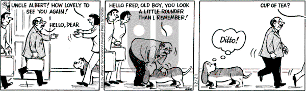 Fred Basset on Friday December 21, 2007 Comic Strip