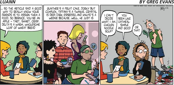 Luann - Sunday February 2, 2014 Comic Strip