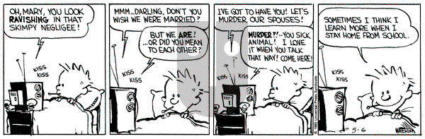 Calvin and Hobbes on Monday May 6, 1991 Comic Strip
