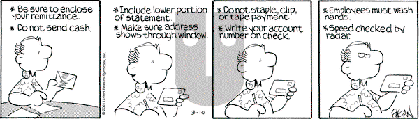 Drabble on Saturday March 10, 2001 Comic Strip