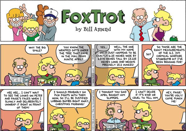 FoxTrot on Sunday December 23, 2012 Comic Strip