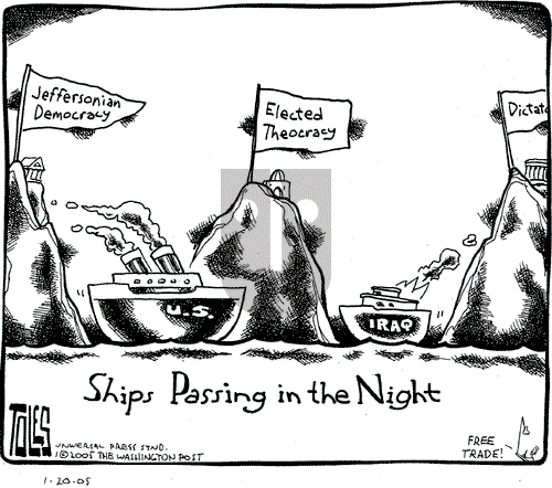 Tom Toles on Thursday January 20, 2005 Comic Strip